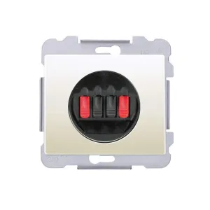 Розетка аудіо SIEMENS DELTA Iris стерео, слонова кістка