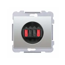 Розетка аудіо SIEMENS DELTA Iris стерео, алюміній ф'южн