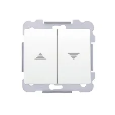 Вимикач жалюзі SIEMENS Iris 18565 W 16АХ, 250V білосніжний