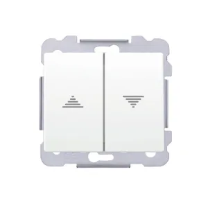 Вимикач жалюзі без фіксації SIEMENS Iris 18569 W 16АХ, 250V білосніжний