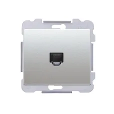Розетка телефонна SIEMENS DELTA Iris RJ11, алюміній ф'южн