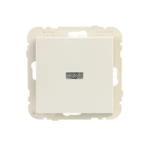 Вимикача 1кл. LOGUS 10АХ, 250V з підсвіткою, слонова кістка
