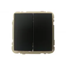 Кнопка дзвінка 2кл. Efapel LOGUS чорн.матовий