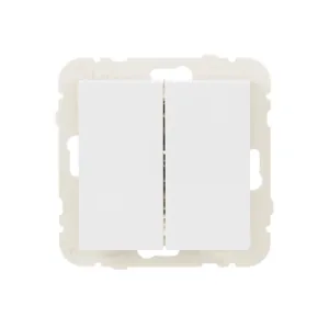 Вимикач 2кл. перехресний LOGUS 10АХ, 250V білий