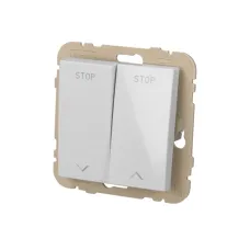 Вимикач жалюзі LOGUS білий