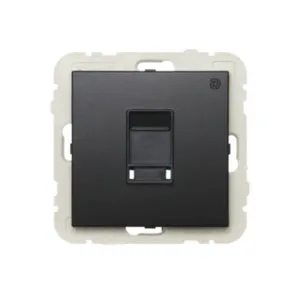 Розетка комп'ютерна LOGUS RJ45 5e чорний матовий