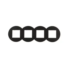 Рамка 4-на EFAPEL QUADRO Siza Viera чорний матовий