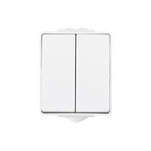 Вимикач 2-кл. зовн. зовнішній Efapel Waterproof 10A/250В, герметичний IP65, білий