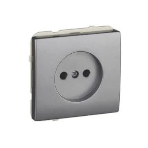 Розетка 1-на без з/к Efapel Apolo 16А, 250V металік графітовий