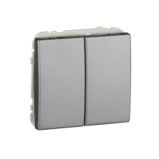 Вимикач 2кл. перехресний Efapel Apolo 10АХ, 250V металік графітовий