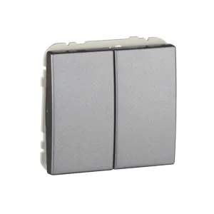 Вимикач 2кл. перехресний Efapel Apolo 10АХ, 250V металік графітовий