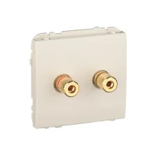 Розетка аудіо Efapel Apolo стерео слонова кістка