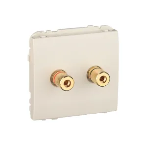 Розетка аудіо Efapel Apolo стерео слонова кістка