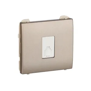 Розетка TF Efapel Apolo RJ11 шампань