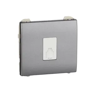 Розетка TF Efapel Apolo RJ11 металік графітовий