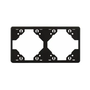 Рамка 2-на горизонтальна Efapel Apolo чорний матовий