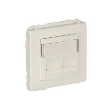 Розетка PC 2-на Efapel Apolo RJ45 5e слонова кістка