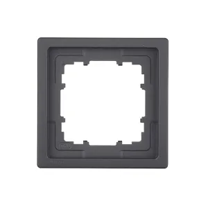 Рамка 1-на SIEMENS DELTA Style чорний коссо