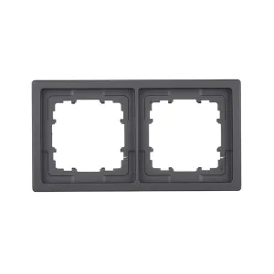 Рамка 2-на SIEMENS DELTA Style чорний коссо
