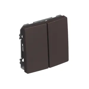 Вимикач 2кл. SIEMENS DELTA Style 16АХ, 250V, шоколад