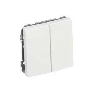 Вимикач 2кл.сход. SIEMENS DELTA Style 16АХ, 250V, біл.полярний