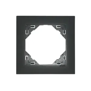 Рамка одинарна універсальна LOGUS металік графіт