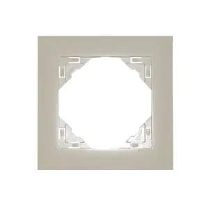 Рамка одинарна універсальна LOGUS металік перламутровий