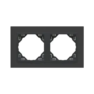 Рамка подвійна ANIMATO металік графіт / металікік графітовий