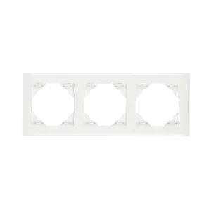 Рамка потрійна універсальна LOGUS білосніжна