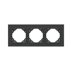 Рамка потрійна ANIMATO металік графіт / металікік графітовий