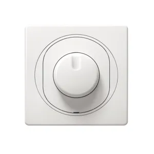 Комплект: механізм світлорегулятор з сход.вимикачем, 40-400ВА+рамка 1-на 80*80 Aling-Conel EON, біл.