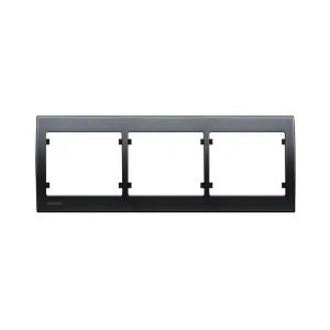 Рамка потрійна SIEMENS IRIS чорний коссо