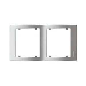 Рамка подвійна вертикальна SIEMENS IRIS алюміній ф'южн