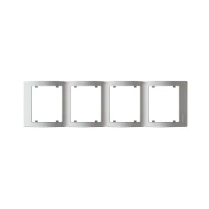 Рамка 4-кратна вертикальна SIEMENS IRIS алюміній ф'южн