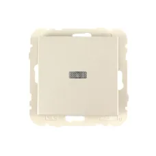 Вимикача 1кл. LOGUS 10АХ, 250V з підсвіткою, металік перламутровий