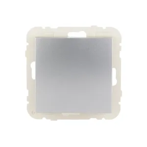 Вимикач 1кл. перехресний LOGUS 10АХ, 250V металік алюмінієвий