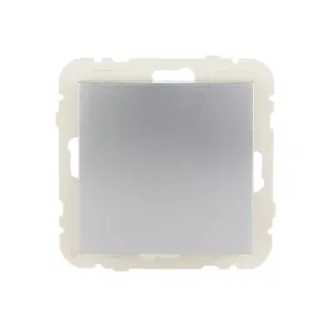 Вимикач 1кл. сходовий LOGUS 10АХ, 250V металік алюмінієвий