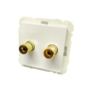 Розетка аудіо LOGUS стерео металік крижаний