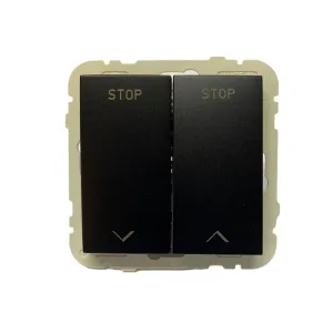 Вимикач жалюзі LOGUS чорний матовий