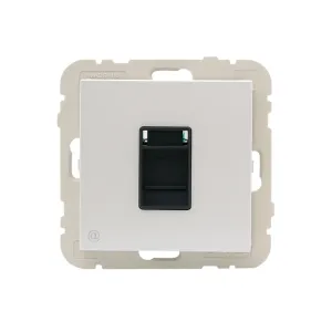 Розетка комп'ютерна LOGUS RJ45 5e металік крижаний