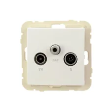 Розетка телевізійна кінцева LOGUS R TV-SAT білий