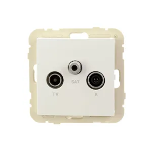 Розетка телевізійна кінцева LOGUS R TV-SAT білий