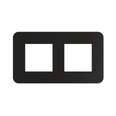 Рамка 2-на EFAPEL Latina, чорний матовий