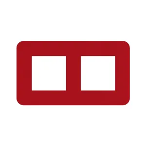 Рамка 2-на EFAPEL Latina EU черв.