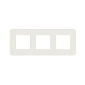 Рамка 3-на EFAPEL Latina EU біл.матовий/хром