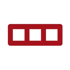 Рамка 3-на EFAPEL Latina EU черв.