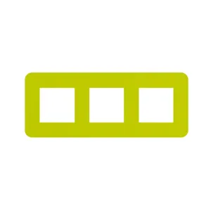 Рамка 3-на EFAPEL Latina EU зелен.