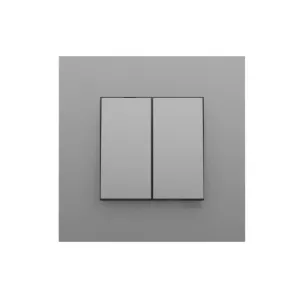 Вимикач 2кл. EFAPEL QUADRO 10АХ, 250V, алюміній