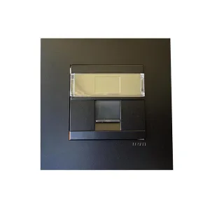 Розетка PC EFAPEL QUADRO RJ45 5e чорний матовий