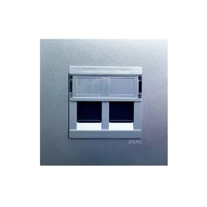 Розетка 2-на PC EFAPEL QUADRO RJ45 5e алюміній